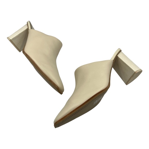 DOLCE VITA Parez Mules Cream Leather - Picture 2 of 13